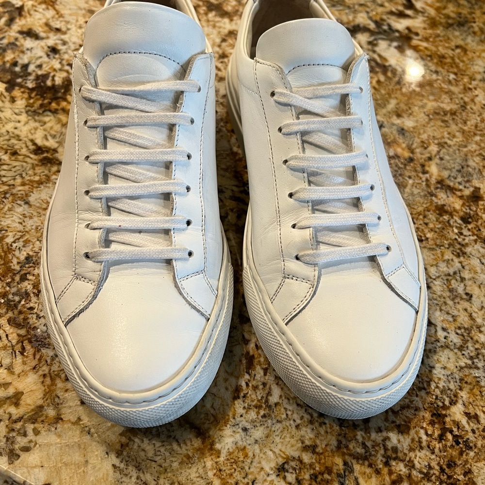 Common Projects Achilles Sneakers.  White. Size 37.  Like new.